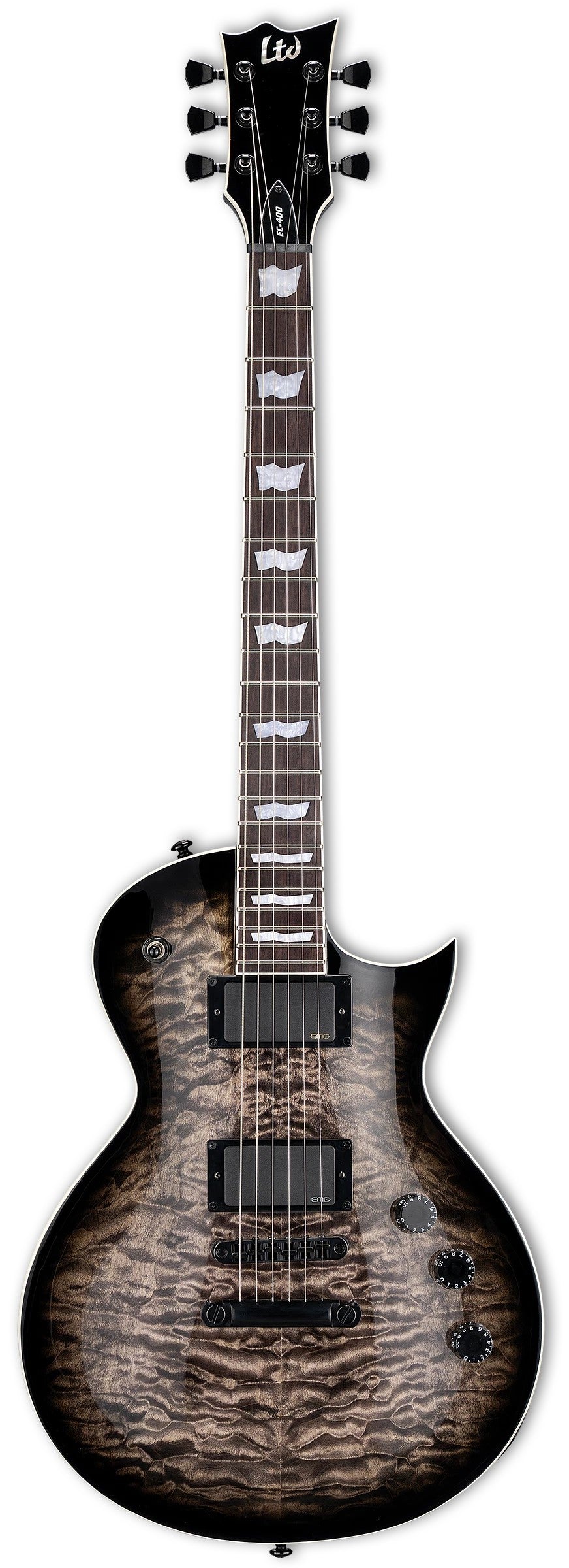 ESP LTD EC-400QM See Thru Black Sunburst