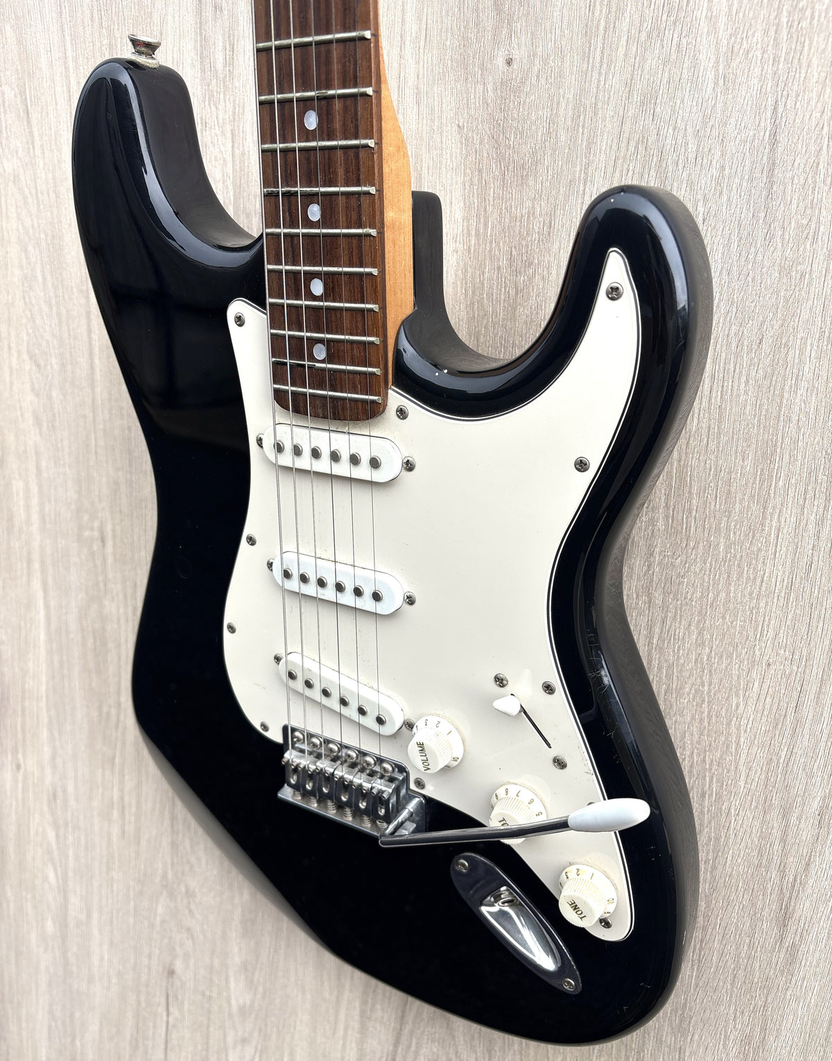 Eleca Strat-Style Guitar Black