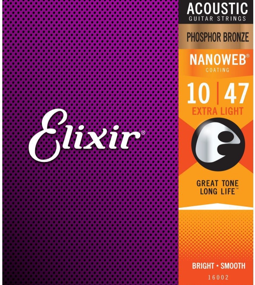 Elixir Nanoweb Phosphor Bronze Extralight 10-47