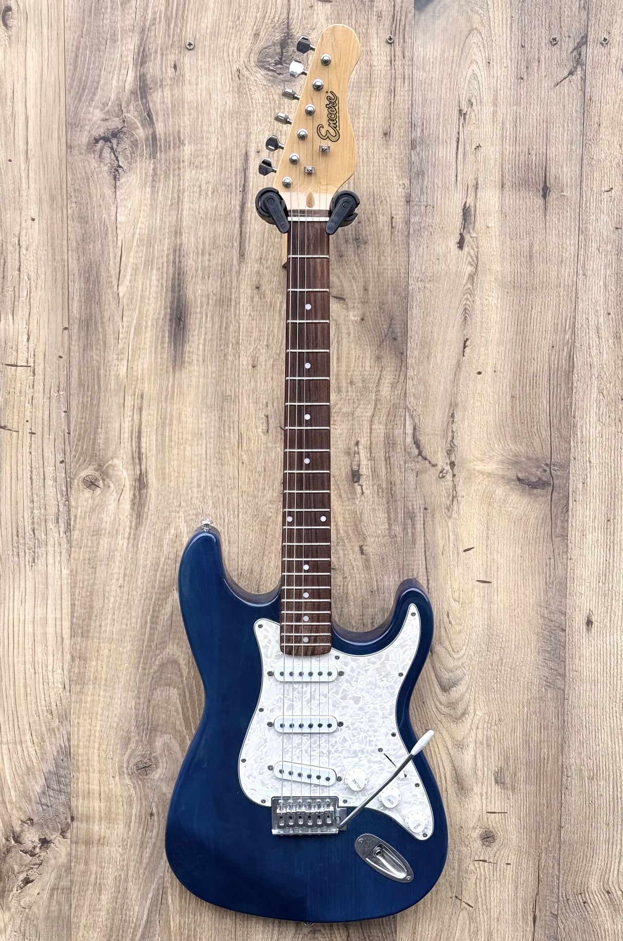 Encore Blaster Guitar Trans Blue