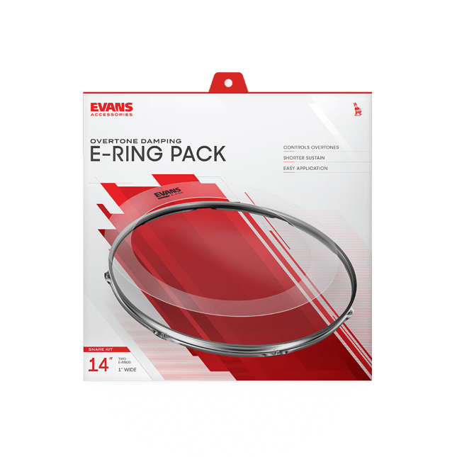 Evans Standard E-Ring Pack - 12x1.5in + 13x1.5in + 16x2in + 14x1.5in