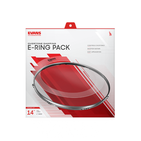 Evans Fusion E-Ring Pack - 10x1in + 12x1.5in + 14x1.5in + 14x1in