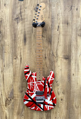 EVH	Striped Series Red with Black Stripes