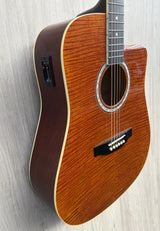 Lorenzo Flame Series Dreadnought Cutaway Electro-Acoustic