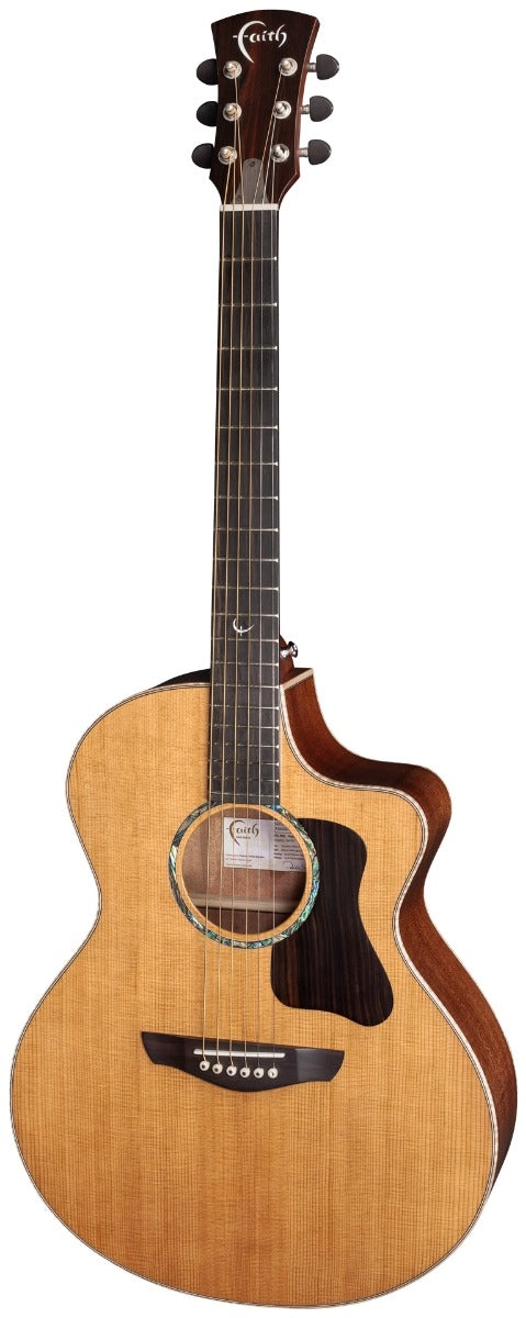 Faith PJE Legacy Neptune Cutaway Electro-Acoustic - Khaya Mahogany