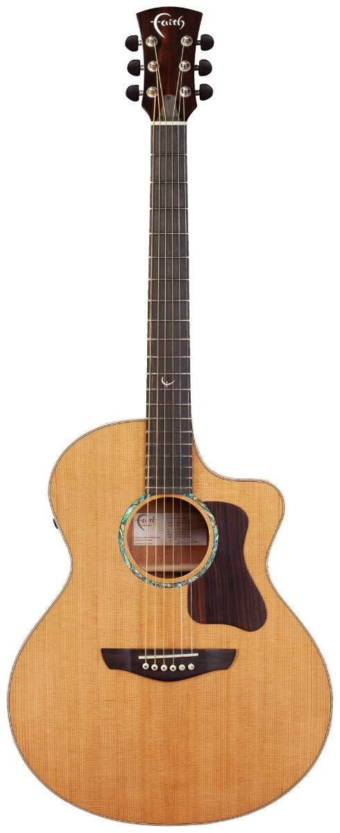 Faith PJE Legacy Neptune Cutaway Electro-Acoustic - Khaya Mahogany
