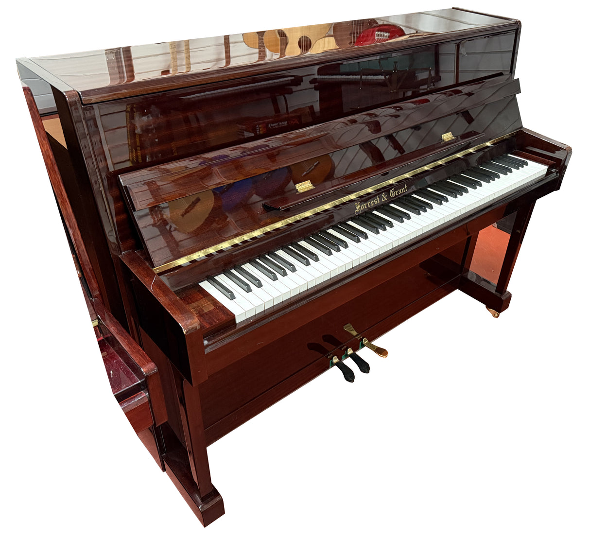 Forrest and Grant Upright Acoustic Piano Polished Mahogany