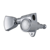 Grover Rotomatics 18:1 Gear Ratio 102-18 Series Chrome Set 3+3 - Keystone Buttons