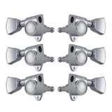 Grover Rotomatics 18:1 Gear Ratio 102-18 Series Chrome Set 3+3 - Keystone Buttons