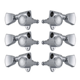 Grover Rotomatics 102 Series Chrome Set 3+3 - Keystone Buttons