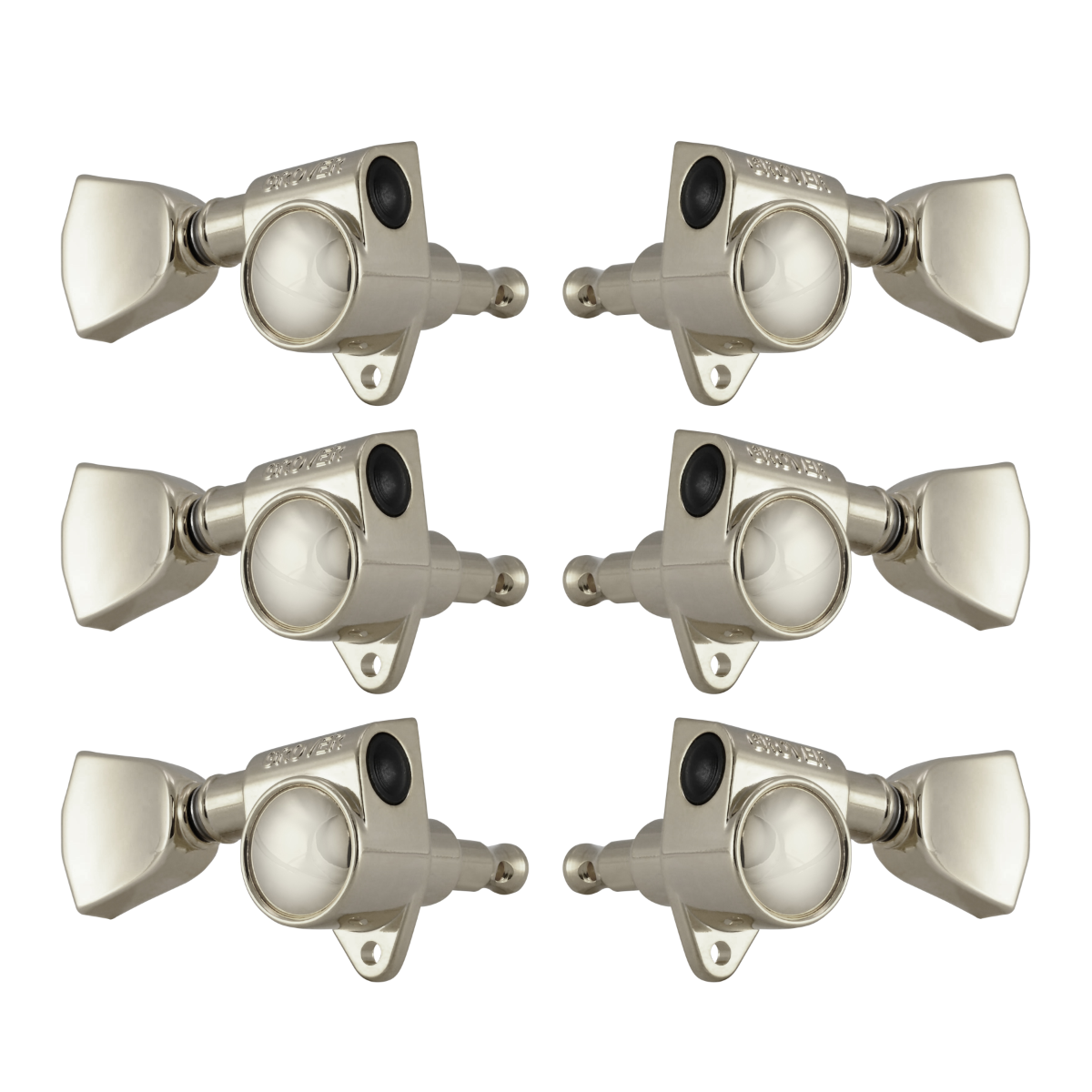 Grover Rotomatics 102 Series Nickel Set 3+3 - Keystone Buttons