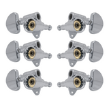 Grover Original Milk Bottle Style Rotomatics 102V Series Chrome Set 3+3 - Clear Cap