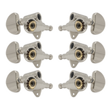Grover Original Milk Bottle Style Rotomatics 102V Series Nickel Set 3+3 - Clear Cap