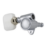 Grover Original Milk Bottle Style Rotomatics Chrome 120V Series Set 3+3 - Pearloid Buttons