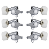 Grover Original Milk Bottle Style Rotomatics Chrome 120V Series Set 3+3 - Pearloid Buttons