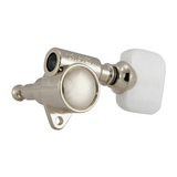 Grover Original Milk Bottle Style Rotomatics 120V Series Nickel Set 3+3 - Pearloid Buttons