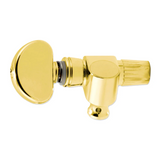 Grover Planetary 121 Series Banjo Pegs Gold - Metal Button - Set of 5