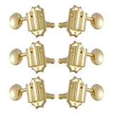 Grover Vintage Deluxe 136 Series Gold Set 3+3 - Metal Buttons