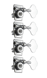 Grover Vintage Bass Chrome Set 4-In-Line