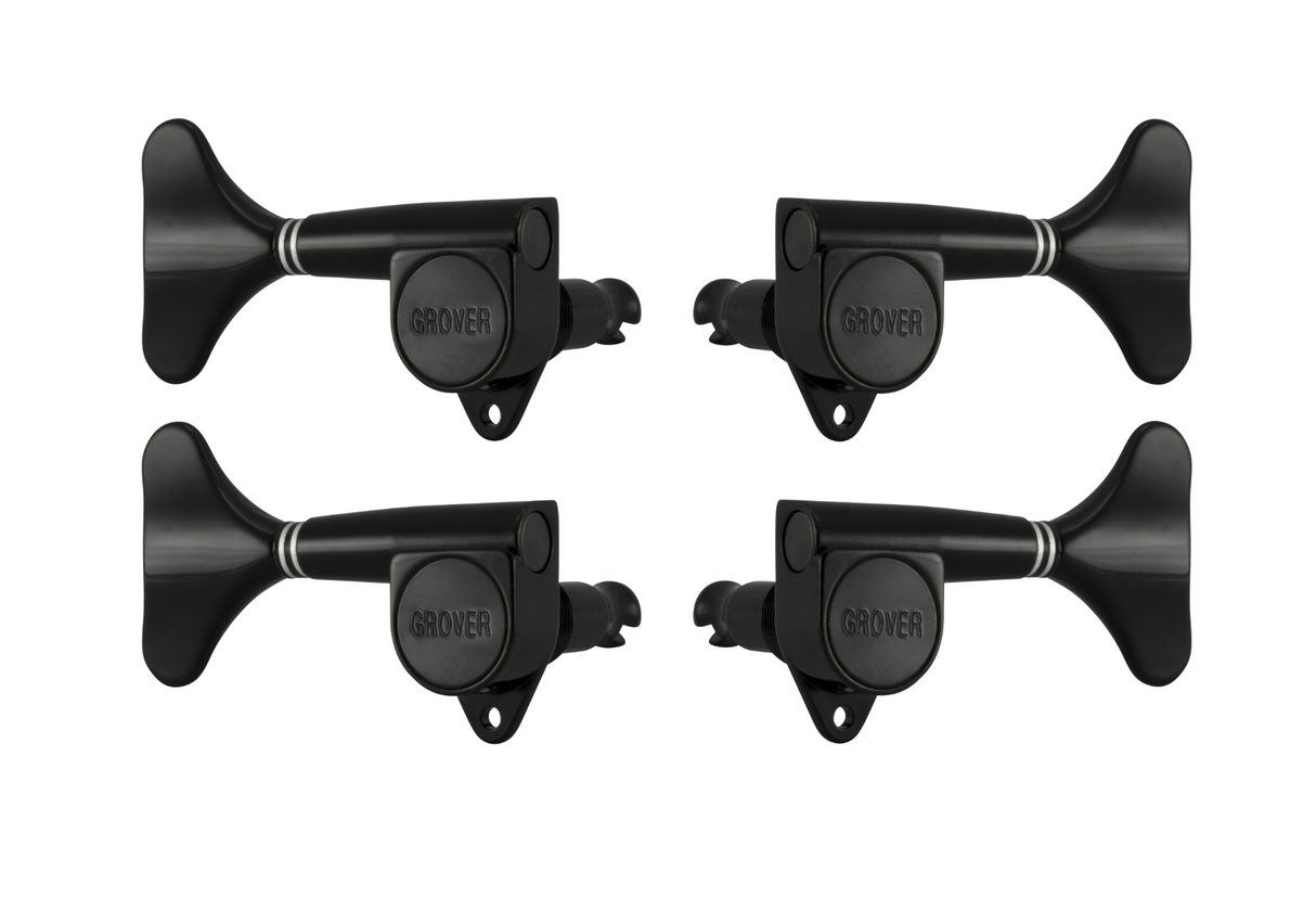 Grover Mini Bass 144 Series Black Chrome Set 2 + 2