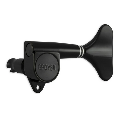 Grover Mini Bass 144 Series Black Chrome Set 4-In-Line