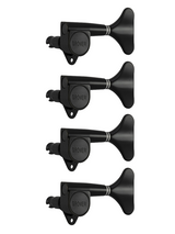 Grover Mini Bass 144 Series Black Chrome Set 4-In-Line