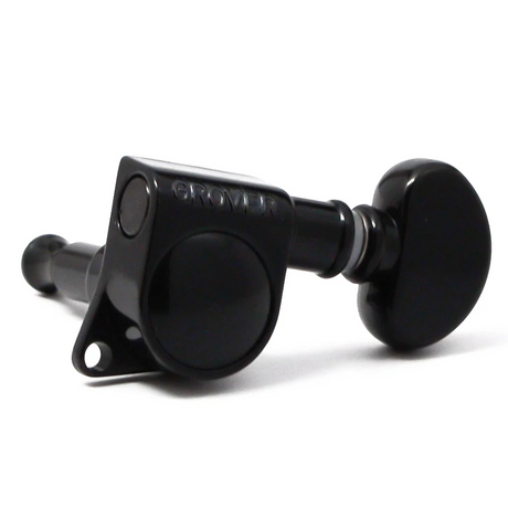 Grover Mid-Size Rotomatics 305 Series Black Chrome 3+3