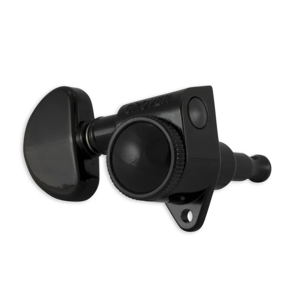 Grover Roto-Grip Locking Rotomatics Black Chrome Set 3+3