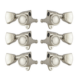 Grover Roto-Grip Locking Rotomatics Nickel Set 3+3 - Keystone Buttons