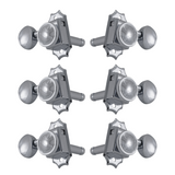 Grover Roto-Grip Locking Vintage 533 Series Chrome Set 3+3 - Metal Button