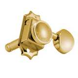 Grover Roto-Grip Locking Vintage 533 Series Gold Set 3+3 - Metal Button