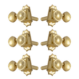 Grover Roto-Grip Locking Vintage 533 Series Gold Set 3+3 - Metal Button