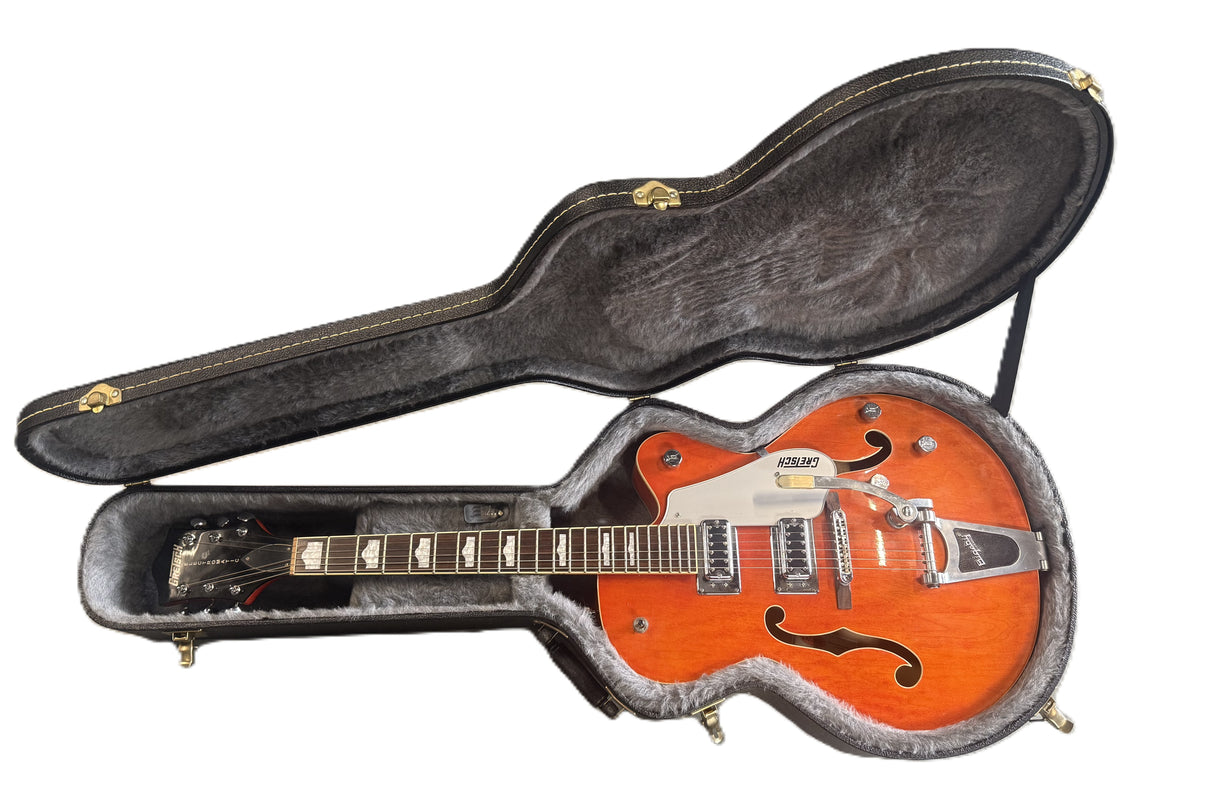 Gretsch G5420T Electromatic Hollow Body Single Cut Orange Stain With Hard Case