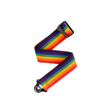 D'Addario Rainbow Guitar Strap 50MM Poly Auto lock