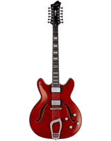 Hagstrom Viking Deluxe 12 String - Wild Cherry Transparent