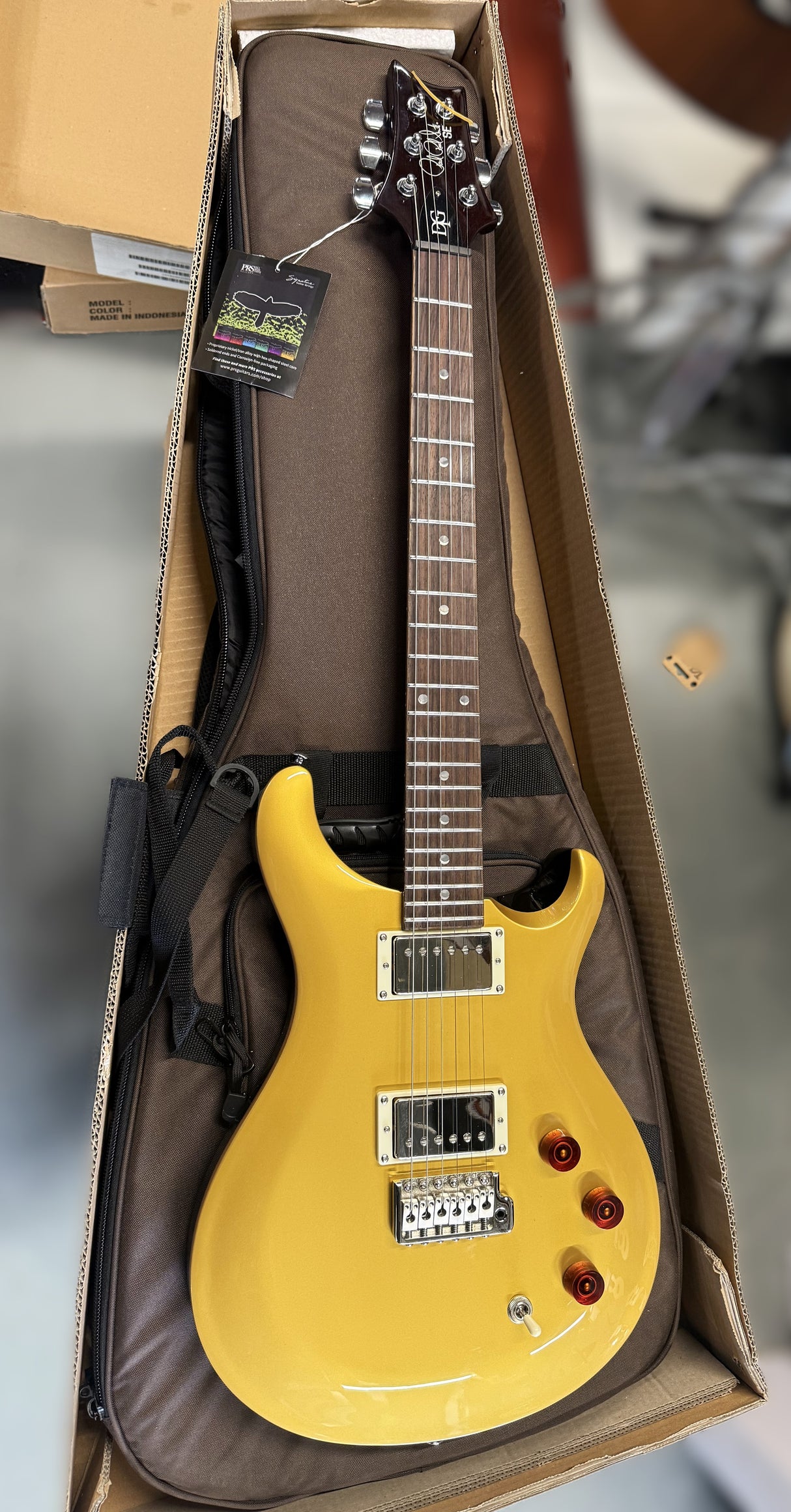 PRS SE DGT Gold Top 2026 With Moon Inlays