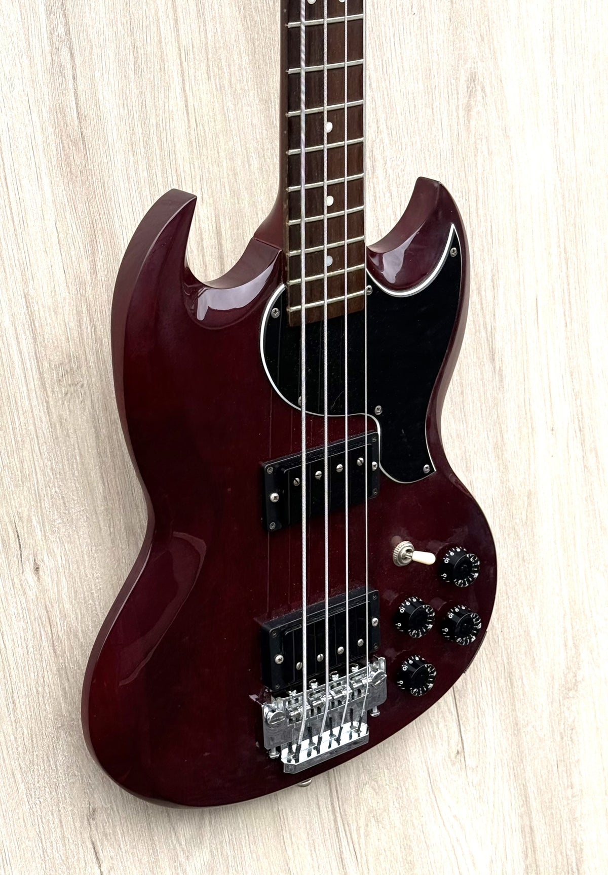 Vintage Gordon Smith GS SG-Style Custom Bass Cherry