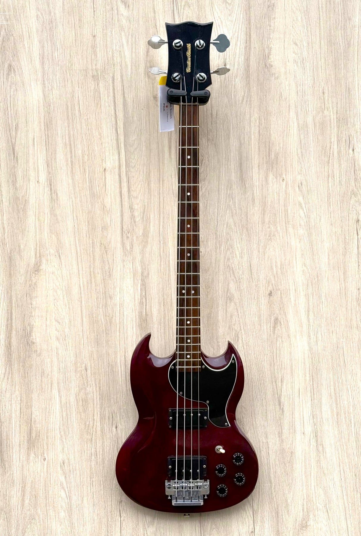 Vintage Gordon Smith GS SG-Style Custom Bass Cherry