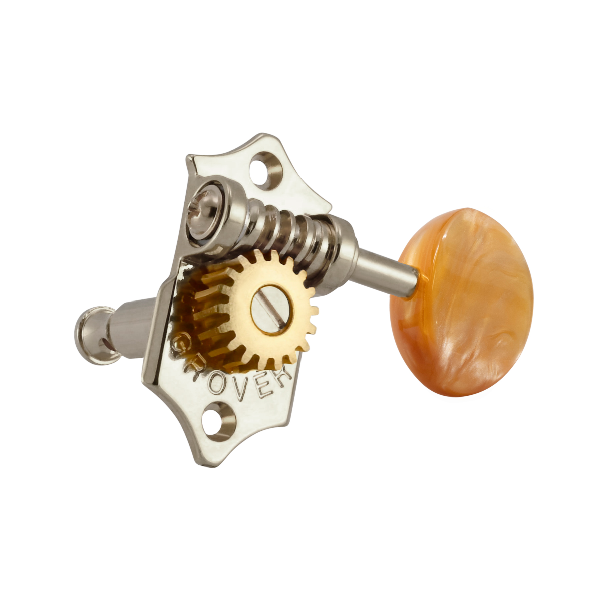 Grover Sta-Tite 18:1 Vertical 97 Series Nickel Set 3 + 3 - Acrylic Buttons