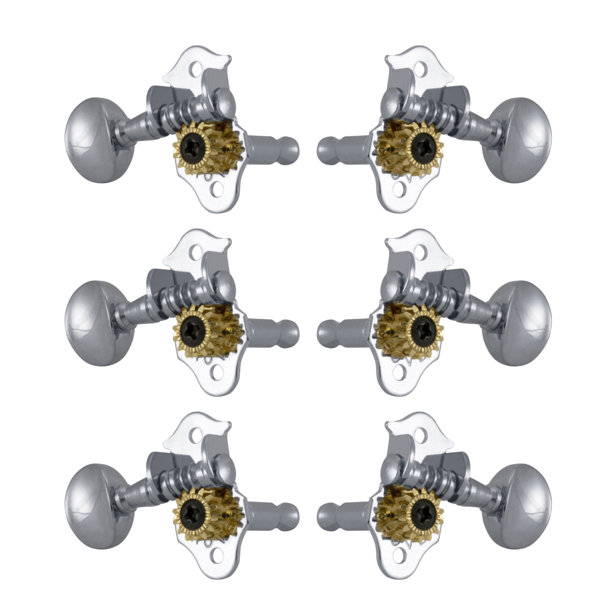 Grover Sta-Tite Vertical 98 Series Chrome Set 3+3
