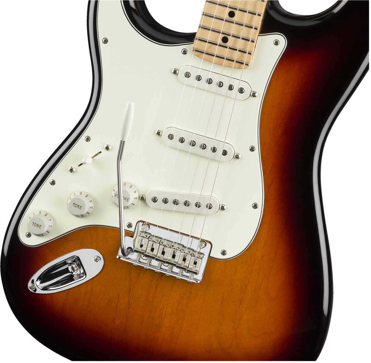 Fender Player Strat 3 Colour Sunburst MN Left Handed