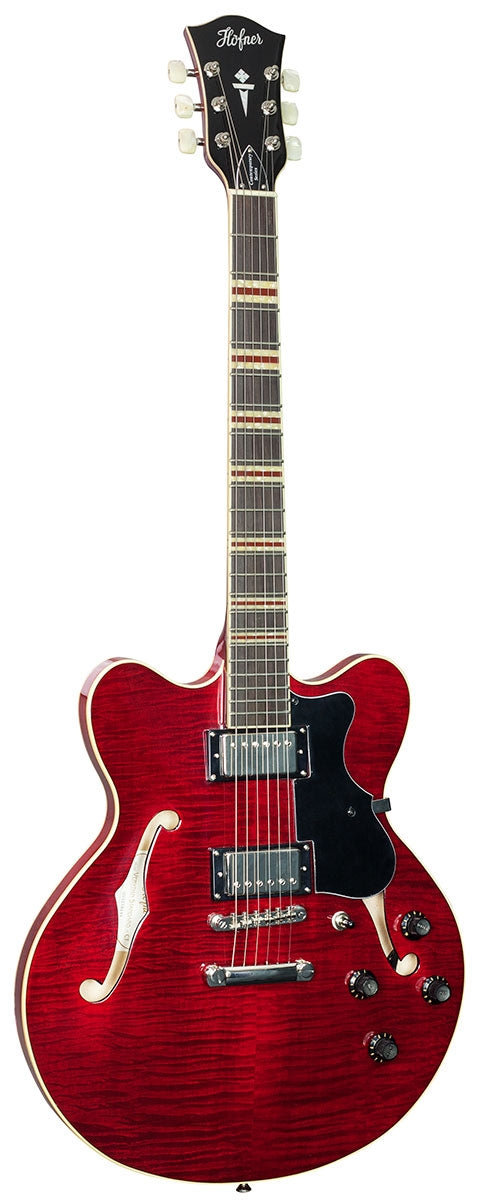 Hofner Verythin Semi-Acoustic Guitar Red