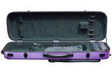 Hidersine Violin Case Polycarbonate Oblong Brushed Purple