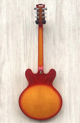 Hondo Revival H-935 Semi Acoustic Cherry Sunburst