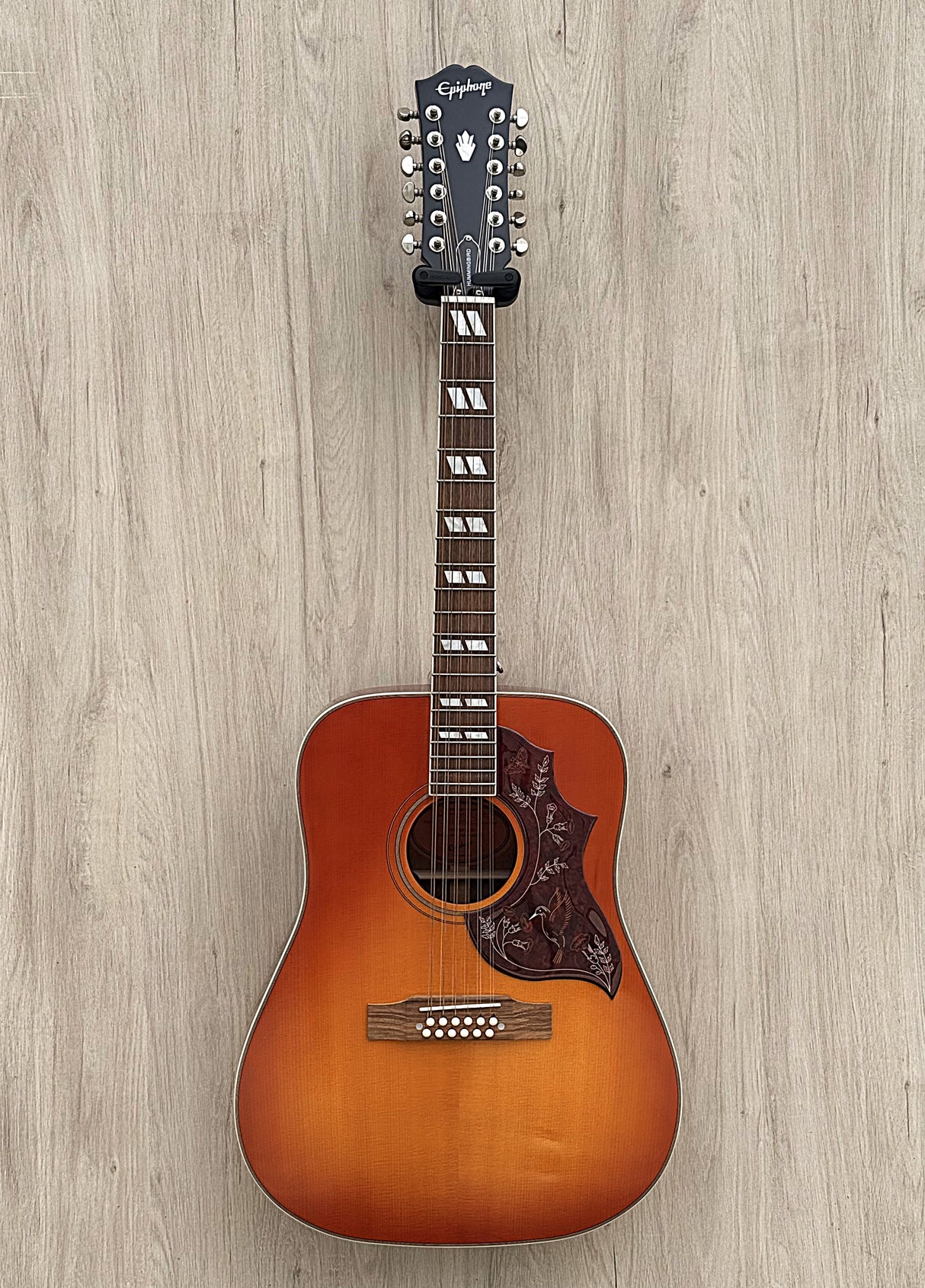 Epiphone Inspired by Gibson Hummingbird 12-String Aged Cherry Sunburst 2020