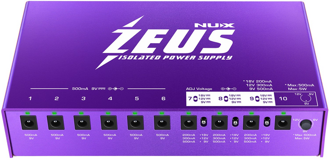 zeus pedal NUX Zeus Guitar Pedal Power Supply – Reidys Home Of Music
