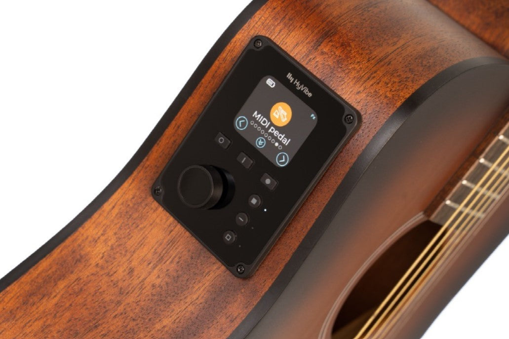 Cort Earth GO Open Pore Brown Burst Mini Smart Guitar