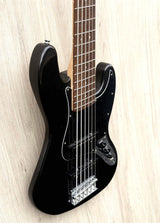 Squier Affinity Jazz Bass VI Black Metallic 2024