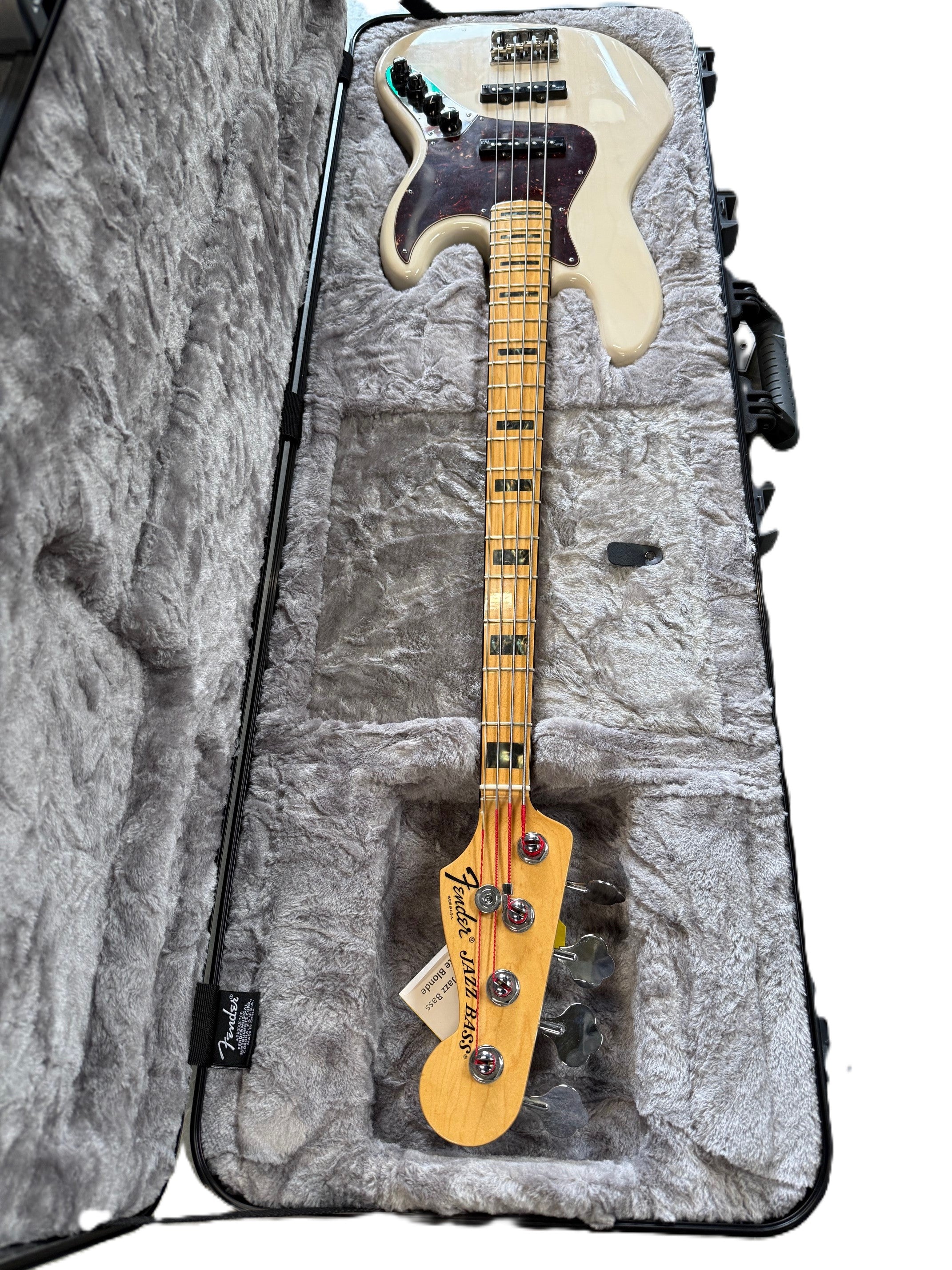 Fender American Deluxe Jazz Bass 2014 White Blonde – Reidys Home