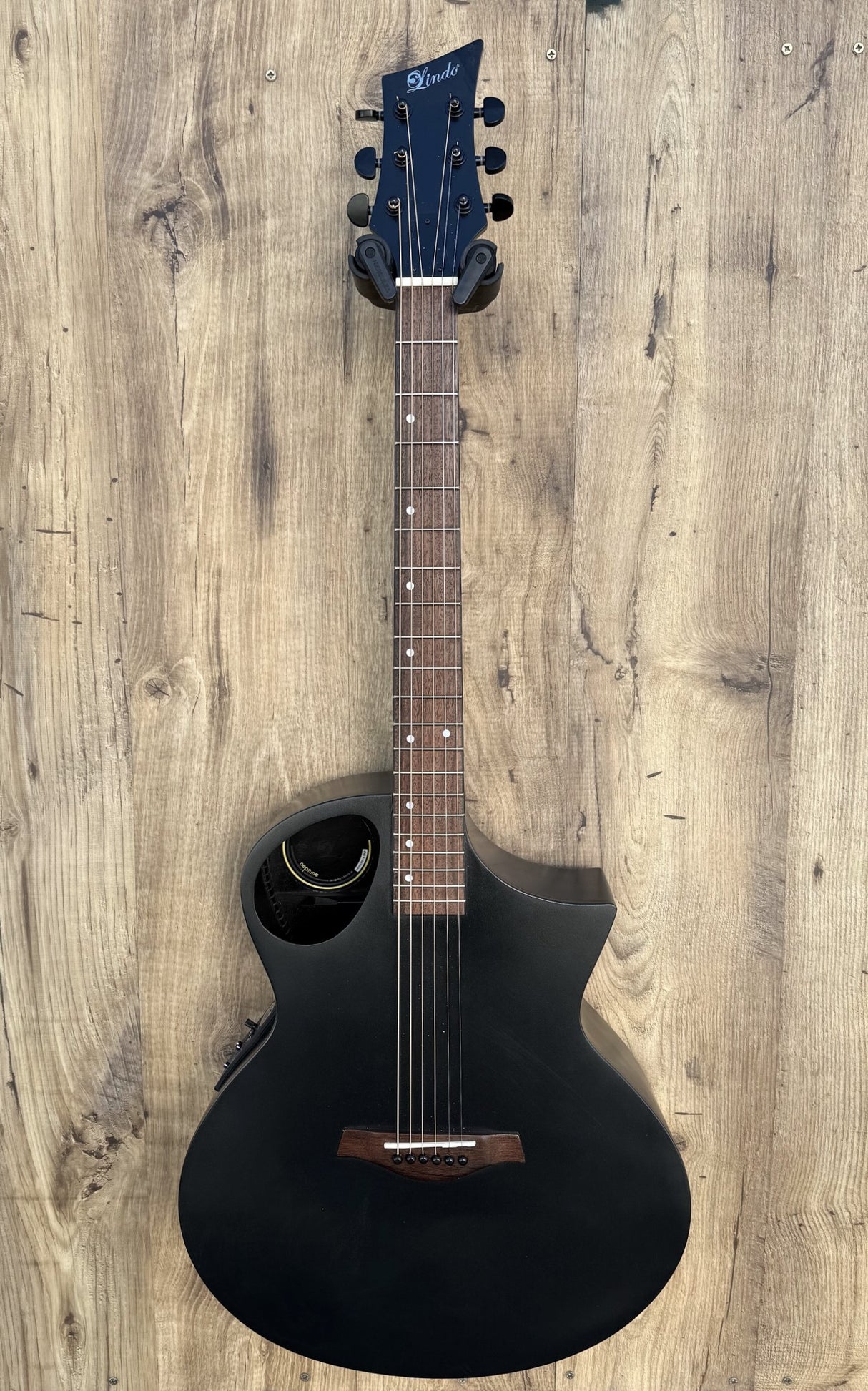 Lindo Neptune All Black Electro Acoustic Guitar – Matte Black